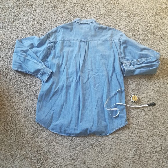 Men's Vtg. Tide Racing Denim Button Down - Picture 4 of 8